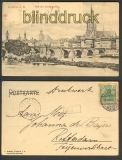 Frankfurt am Main sw-AK Blick vom Deutschherrnkai 1904 (d4593)