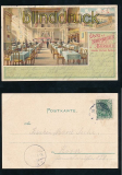 HAMBURG farb-AK Gruss aus der Barmbecker Bierhalle 1901 (d7193)