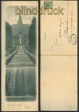 Kassel sw-AK Klapp-Panorama-Karte 1899 Kaskaden (d4311)