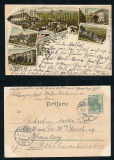 SCHLANGENBAD farb-Litho-AK Gruss aus ..... sechs Ansichten 1903 (d7216)