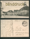 Grabow (Meckl.) sw-AK Marktplatz und Rathaus 1918 (d4728)