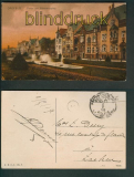 Krefeld farb-AK Bismarckplatz 1919 belg. Besetzung (d4800)