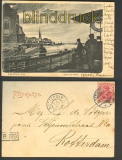Emmerich am Rhein sw-AK Abend am Rhein 1904 (d4622)