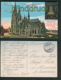 Cln farb-AK Dom Sdseite und Kaiserglocke 1914 (d5161)