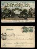 Dsseldorf farb-AK Kunst- u. Gartenbau-Ausstellung 1904 Haupteingang (d5490)