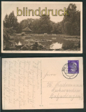 Bad Oeynhausen sw-AK am Goldfischteich 1942 (d5306)