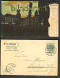 Dortmund farb-AK Brunnen am Marktplatz 1904 (d4204)