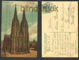 Kln farb-AK Dom (Westseite) 1907 (d4206)