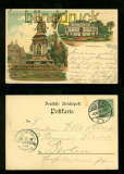HANNOVER Litho-AK zwei Ansichten 1897 (d6114)