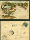 BENTHEIM farb-Litho-AK 6 Ansichten 1900 (d6202)