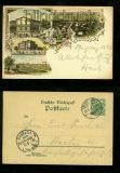 BUXTEHUDE farb-Litho-AK Gruss aus .... 4 Ansichten 1898 (d6577)