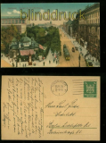HANNOVER farb-AK  Georgstrasse mit Cafe Krpke 1924 (d6484)