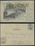 VERDEN sw-AK Gruss aus .... drei Ansichten 1902 (d7452)