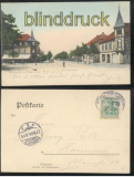 NORTHEIM in Hannover farb-AK Bahnhofstrasse Bahnpost 1904  (d7453)