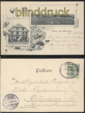 BEVENSEN sw-AK Gruss aus .... zwei Ansichten Bahnpost 1903 (d7455)