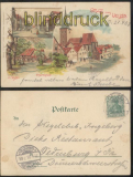 UELZEN farb-AK Gruss aus .... drei Ansichten 1903 (d7456)