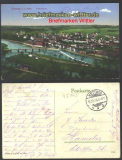 Kettwig an der Ruhr farb-AK Panorama 1914 (d1576)
