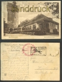 Baden-Baden sw-AK Blick Merkurberghotel 1928 (d3101)