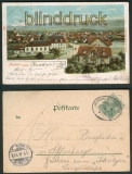 Achern in Baden farb-AK Totalansicht 1901 Bahnpost (d4673)