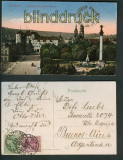 Stuttgart farb-AKSchloplatz mit altem Schlo 1921 (d5207)