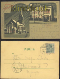 WILHELMSHAVEN farb-AK Mondscheinkarte 1900 (d0195)