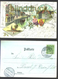 Oldenburg farb-Litho-AK 3 Ansichten 1897 (d2530)