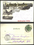 Haren sw-Litho 5 Ansichten Bahnpost 1899 (d1818)