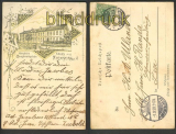 Nienburg farb-Litho-AK knigliche Baugewerksschule 1899  (d4377)