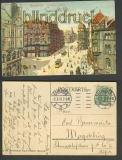 Hannover farb-AK Georgstrasse + Steintor 1912 (d4525)