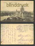 Hannover sw-AK neues Rathaus mit Umgebung 1915 (d4064)