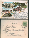 Witttingen farb-Litho-AK 5 Ansichten 1899 (d4714)