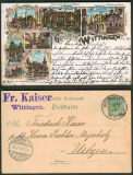 Witttingen farb-Litho-AK 6 Ansichten 1899 (d4715)