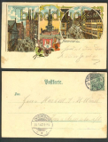 Hannover farb-Litho-AK 3 Ansichten 1902 (d4369)