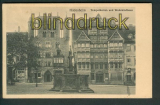 Hildesheim sw-AK Tempelherren mit Wedekindhaus (d4372)
