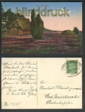 Aus der Heide farb-AK Bahnpost Oldenburg-Osnabrck 1925 (d4373)
