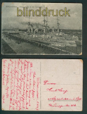 Wilhelmshaven sw-AK Kriegsschiffe in der Schleuse 1919 (d4938)