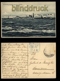 Borkum Nordseebad sw-AK von der Seeseite 1925 (d5462)