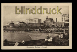 Borkum Nordseebad sw-AK Strand ungebraucht (d5475)