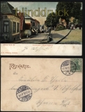 Bad Bentheim farb-AK Unterstrasse mit Bismarckdenkmal 1905 (d5838)