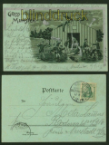 MUNSTER sw-AK Gruss vom Truppenbungsplatz 1902 Mondscheinkarte (d5918)