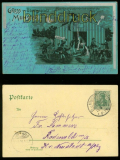 MUNSTER sw-AK Gruss vom Truppenbungsplatz 1902 Mondscheinkarte (d5919)