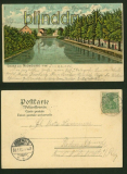 NIENBURG an der Weser farb-Litho-AK Partie an der Aue 1905 (d5930)