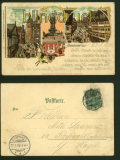 HANNOVER farb-Litho-AK 3 Ansichten 1902 (d5925)