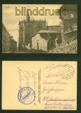 ETAIN sw-AK Strassenbild mit Kirche Feldpost 1916 (d6381)