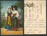 Trachten farb-AK Elssserin + Lothringerin 1916 (d4090)