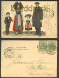 Strassburg farb-AK Elssser Trachten 1904 (d4658)
