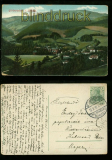Grbersdorf in Schlesien farb-AK Totalansicht 1912 (d5954)