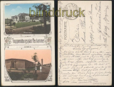 Truppenbungsplatz Neuhammer farb-AK zwei Ansichten 1917 (d7435)