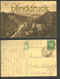 Hirschberg sw-AK Sattlerschlucht vom Trafalgarfelsen 1924 (d3908)