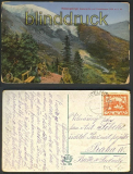 Kesselgrube + Kesselkoppe farb-AK Riesengebirge 1920 (d3926)